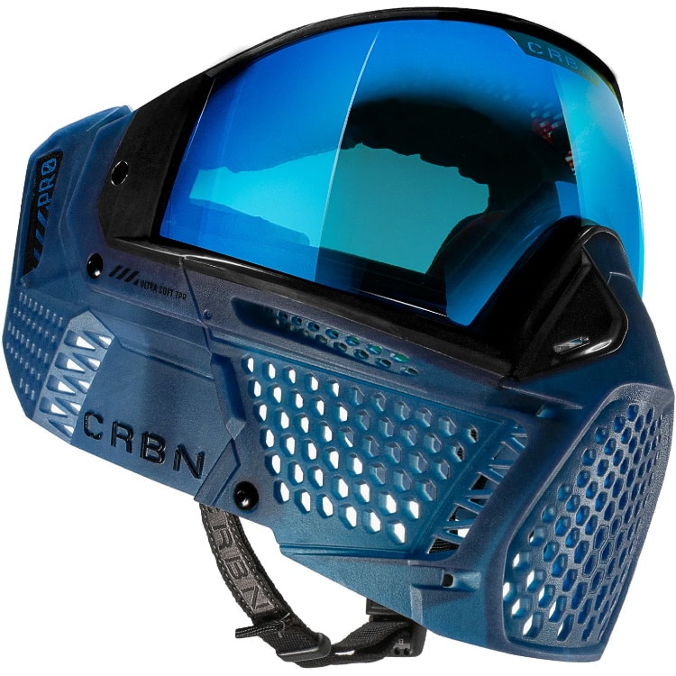 Carbon ZERO PRO Navy Paintball Mask Thermal Lens, Ultra-Light, Pro-Level Protection