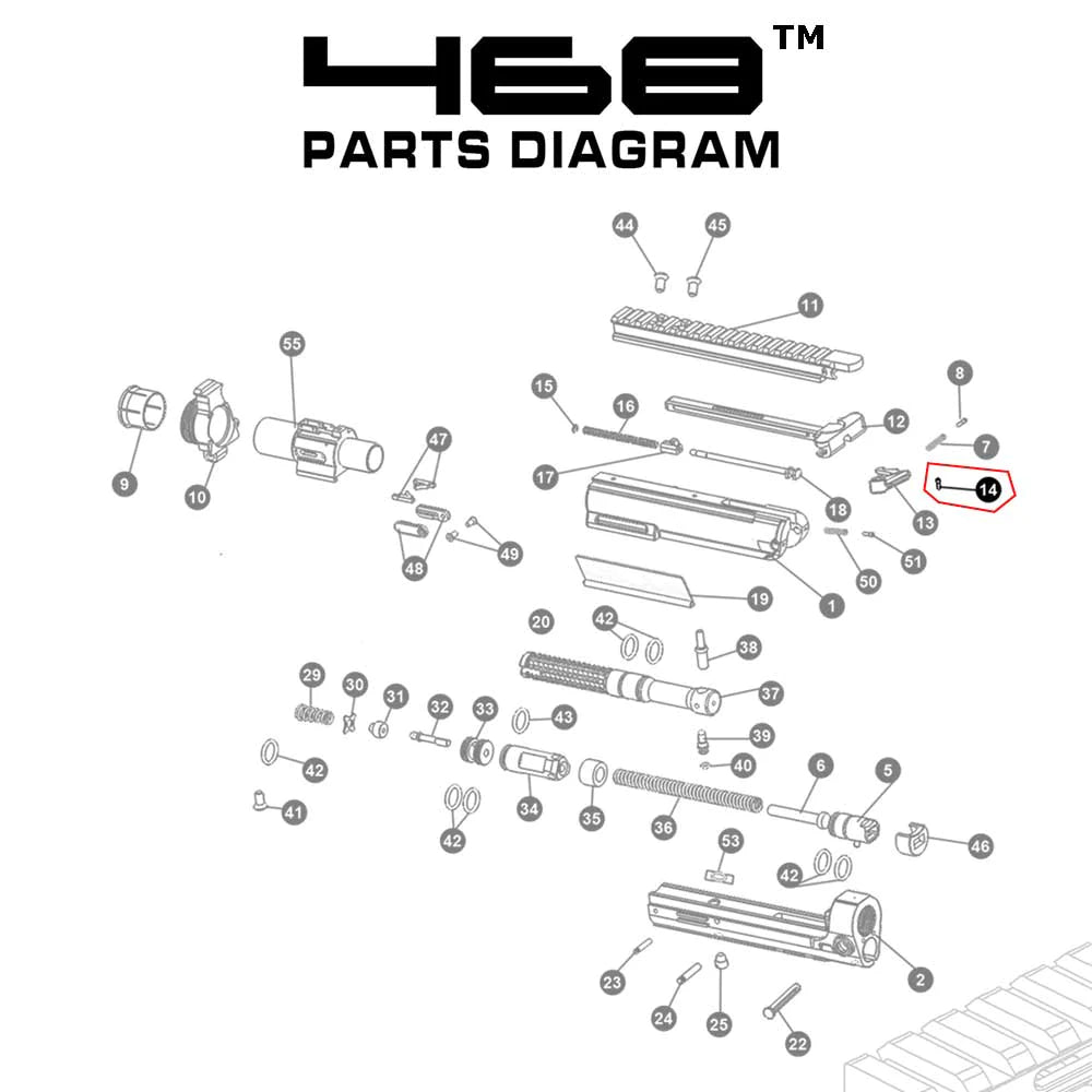 FSE-014 468 Charging Handle Latch Lock Pin
