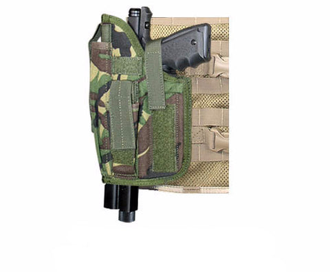 MOLLE Ranger Tactical Cross Draw Holster (Left - Big) DPM Camo