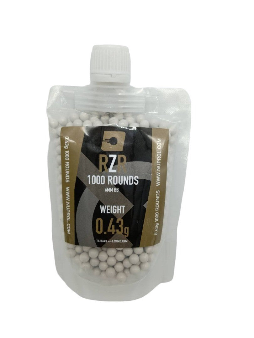 Nuprol RZR 0.43g 6mm BB 1000 Rounds