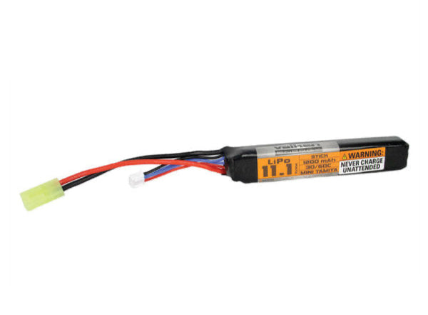 V Energy LiPo 11.1v 1200mAh 30C/50C Stick Airsoft Battery (Small Tamiya)