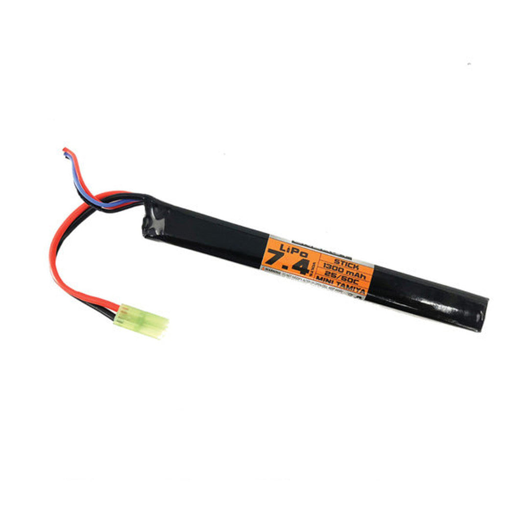 Valken LiPo 7.4v 1300mAh 25C/50C Stick Airsoft Battery (Small Tamiya)