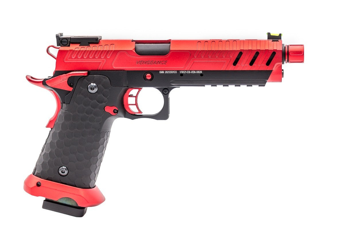 Vorsk Hi-Capa CS Vengence 5.1 Airsoft Pistol (Red Black)
