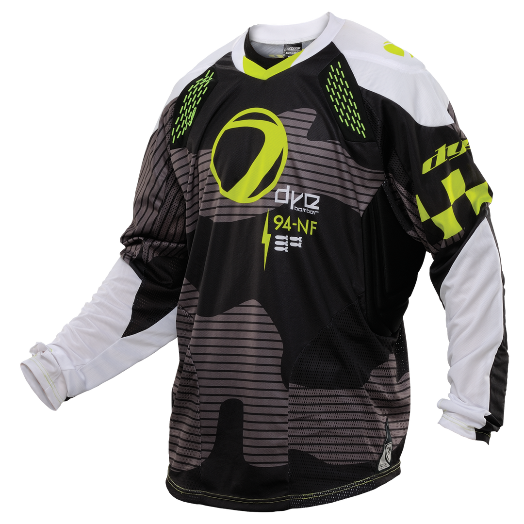 Dye C14 Paintball Jersey Bomber Black Lime - Small/Medium