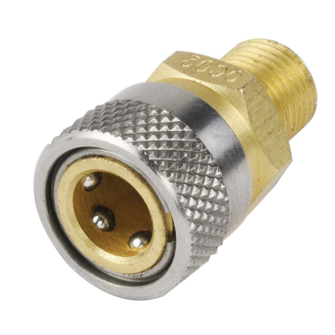 Best Fittings QC02 1/8" BSP Quick Disconnect Coupling Socket – 300BAR / 4500psi Rated for PCP, HPA, Paintball & Airsoft Systems