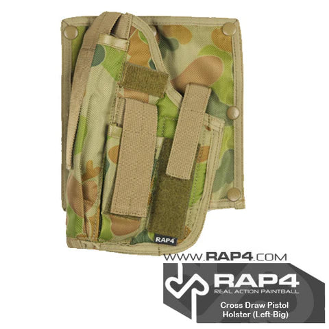 Cross Draw Pistol Holster (Left Hand - Big) (Australian Camo)