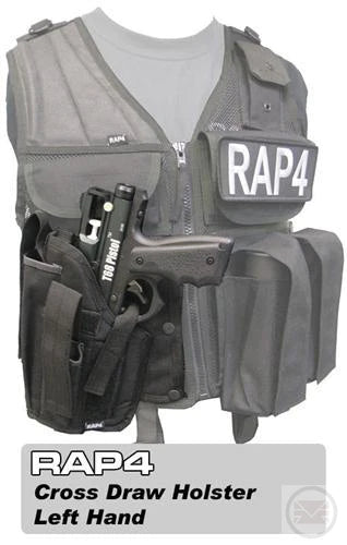 Cross Draw Pistol Holster (Left Hand - Big) (German Flecktarn)