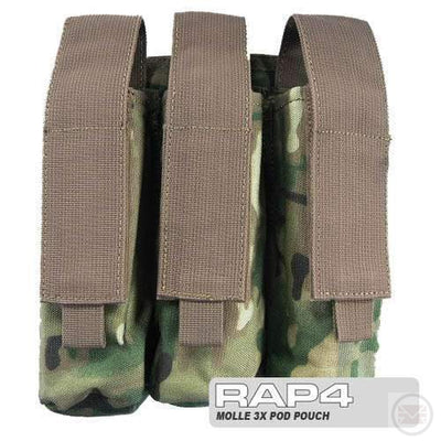 MOLLE 3X Pod Pouch for Tactical Vest-Modern Combat Sports