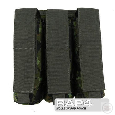 MOLLE 3X Pod Pouch for Tactical Vest-Modern Combat Sports