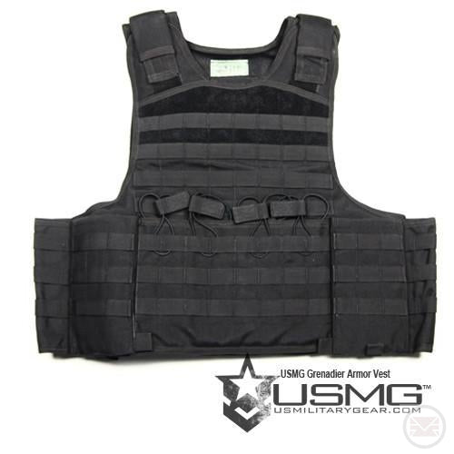 Black Molle Plate Carrier for Paintball and Airsoft 