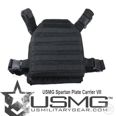 USMG Spartan Plate Carrier VII (SPC7) (Black)-Modern Combat Sports