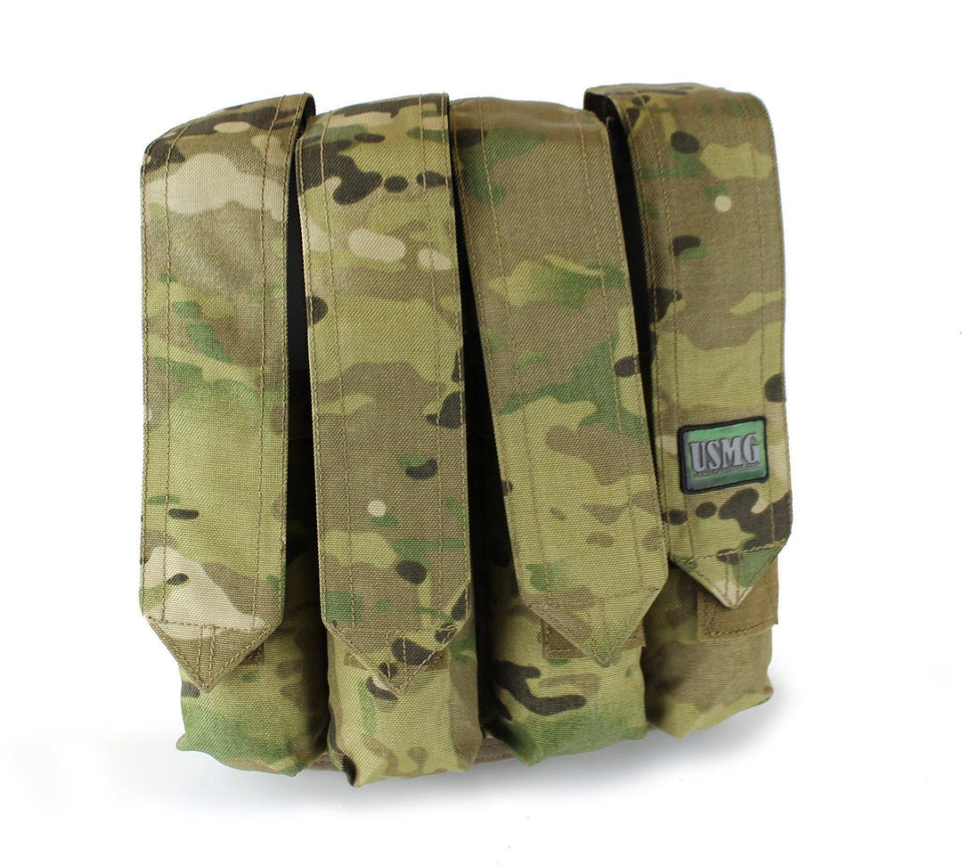 Multicam Vertical 4x MOLLE P90 Paintball Pod Pouch