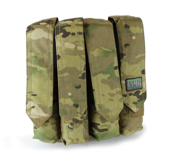 Multicam Vertical 4x MOLLE P90 Paintball Pod Pouch
