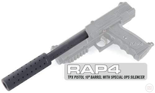 Paintball Gun 10 Inch Rifled Barrel Kit With Special Ops Silencer