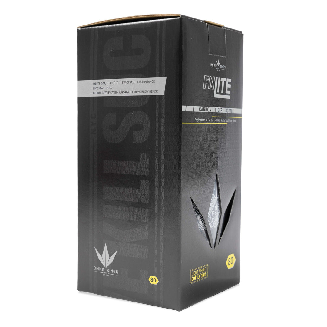 Bunkerkings FN Lite Air Bottle Only - 80ci 4500psi - Black WKS