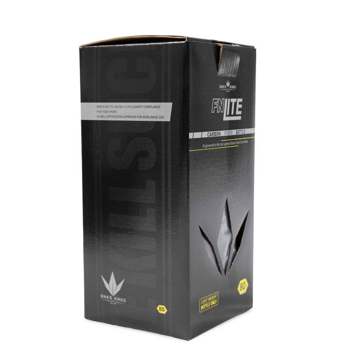 Bunkerkings FN Lite Air Bottle Only - 80ci 4500psi - Black BK Knife