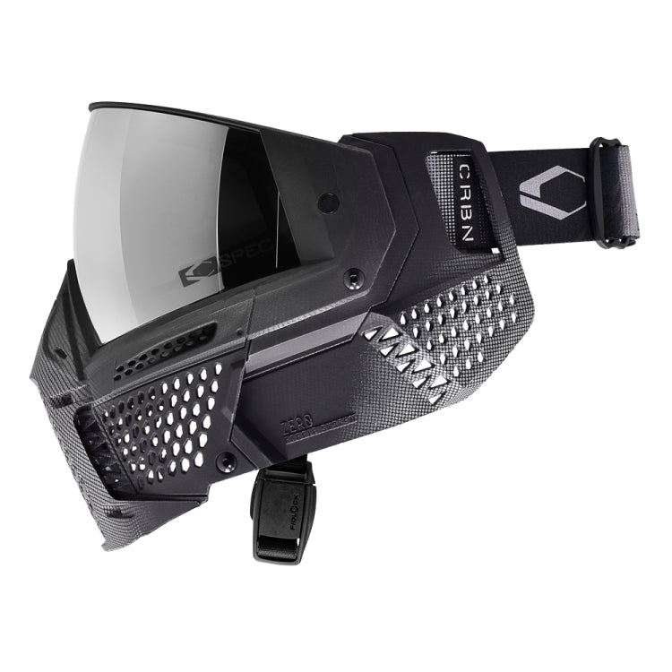 新発売！SMACO 「GRAPHENE」 「SHOOTING JACKSON」 Carbon ZERO PRO V2 GRX Halftone Silver Paintball Mask - Pro