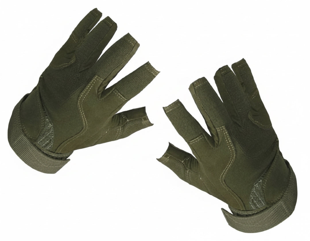 SOF Tactical Gloves (Open Finger - Olive Drab) Medium