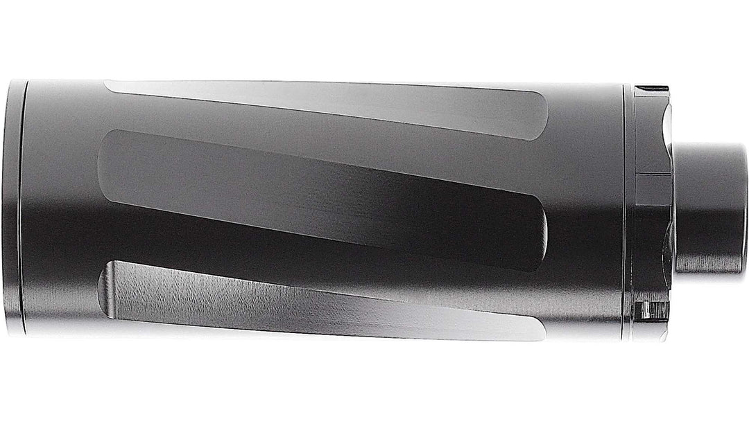 Metallic cylindrical object on a white background