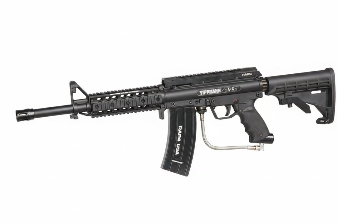 Tippmann A5 M16 storage magazine on a white background
