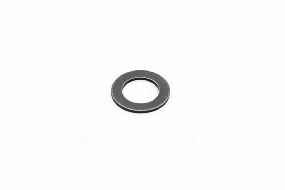 Metal washer on a white background