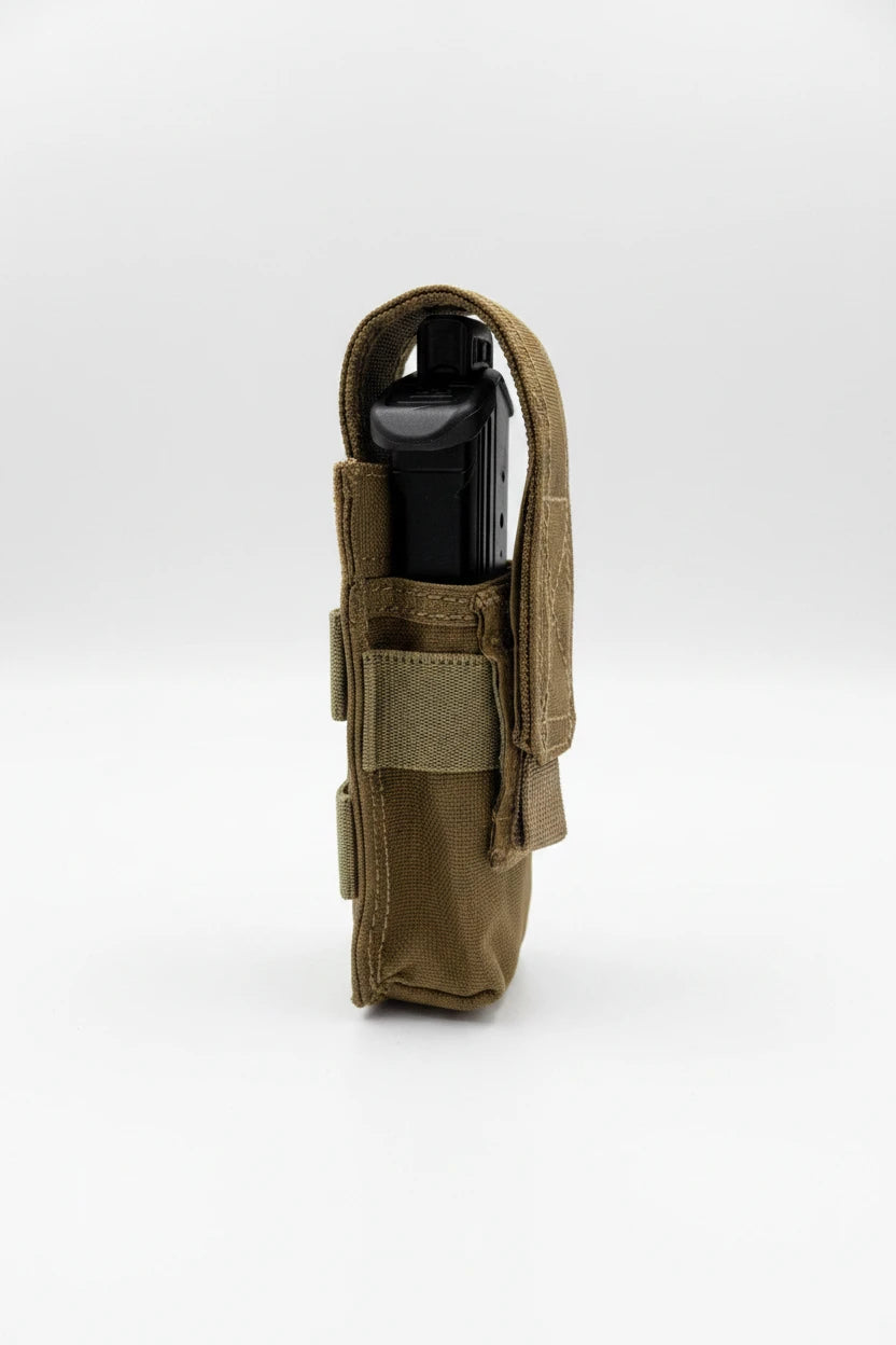 USMG Molle Pistol  Magazine Pouch (1X1) (Coyote Tan)