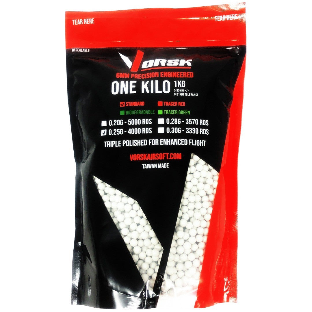 VORSK 6mm Precision Airsoft BBs 1KG – 0.25g