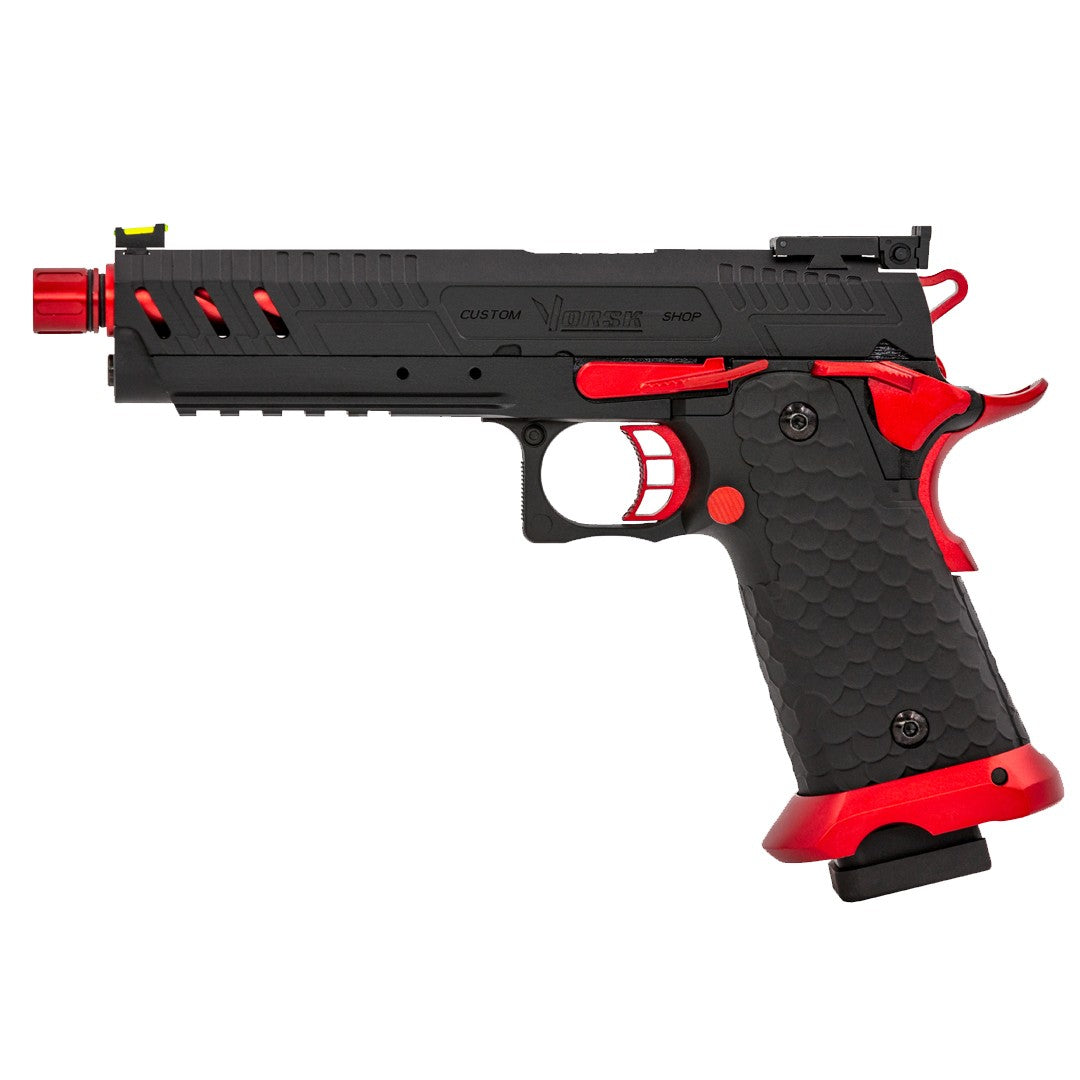 Vorsk Hi-Capa CS Vengence 5.1 Airsoft Pistol (Red Black)