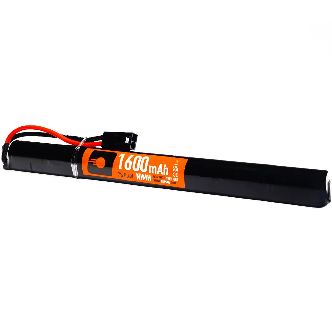 Nuprol 1600mAh 8.4v NiMH Airsoft Battery – AK Slim Stick (Small Tamiya)