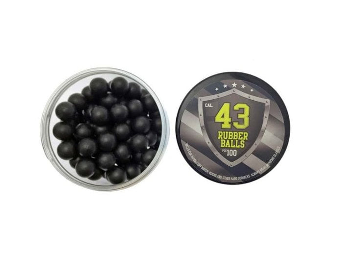 .43 Rubber Paintball Rounds x 100