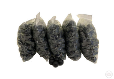 500 black rubber paintball rounds