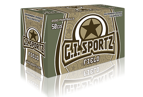 2000 GI Sportz Field  .50 Cal Clear Paintballs