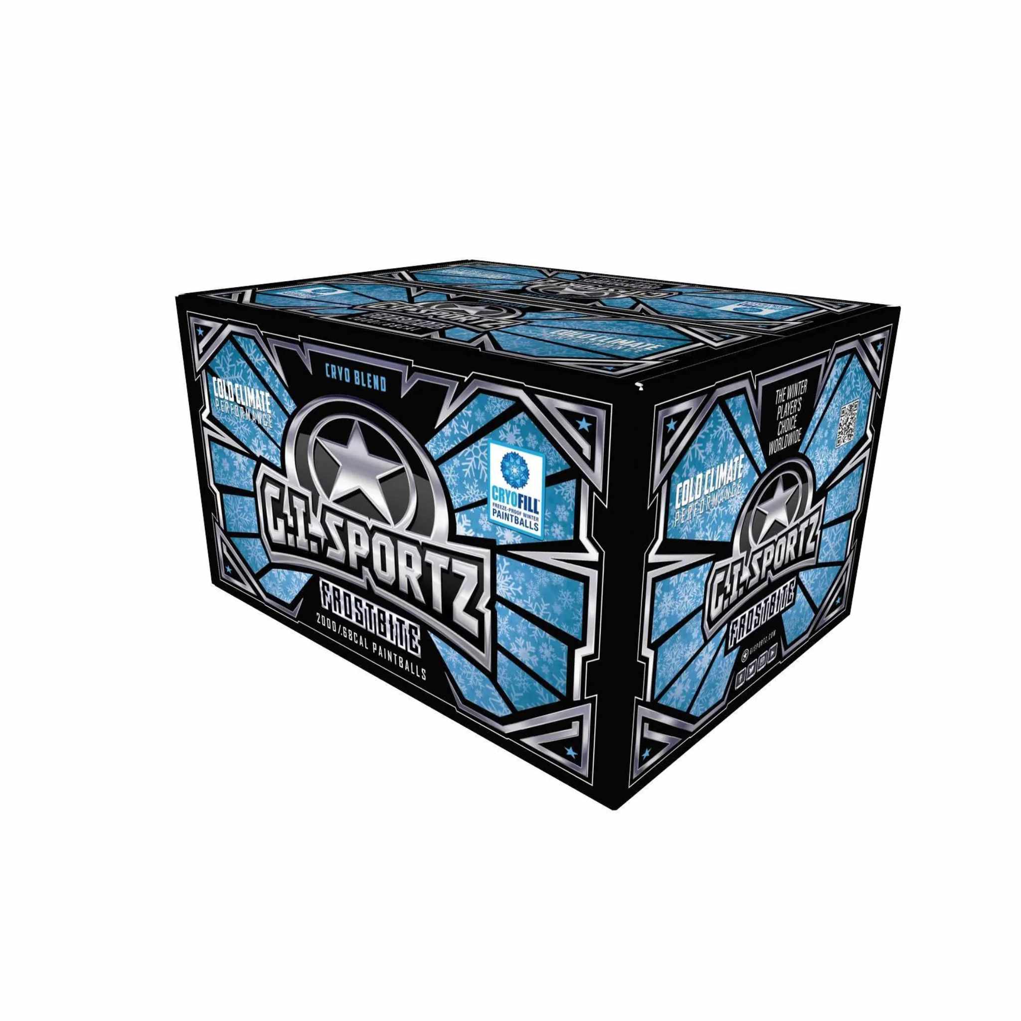 Gi Sports Frostbite .68 Cal Paintballs - Box of 2000 – Modern Combat Sports