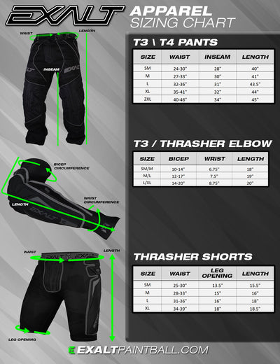 Exalt V3 Thrasher Pants Trousers - Black/Grey Small