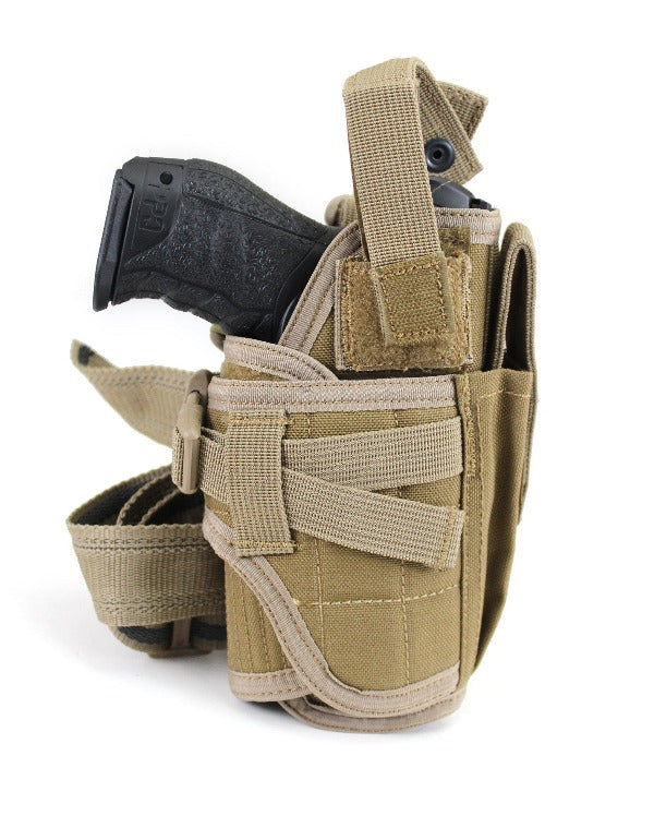 USMG Expandable Sidearm Pistol Holster - Coyote Tan