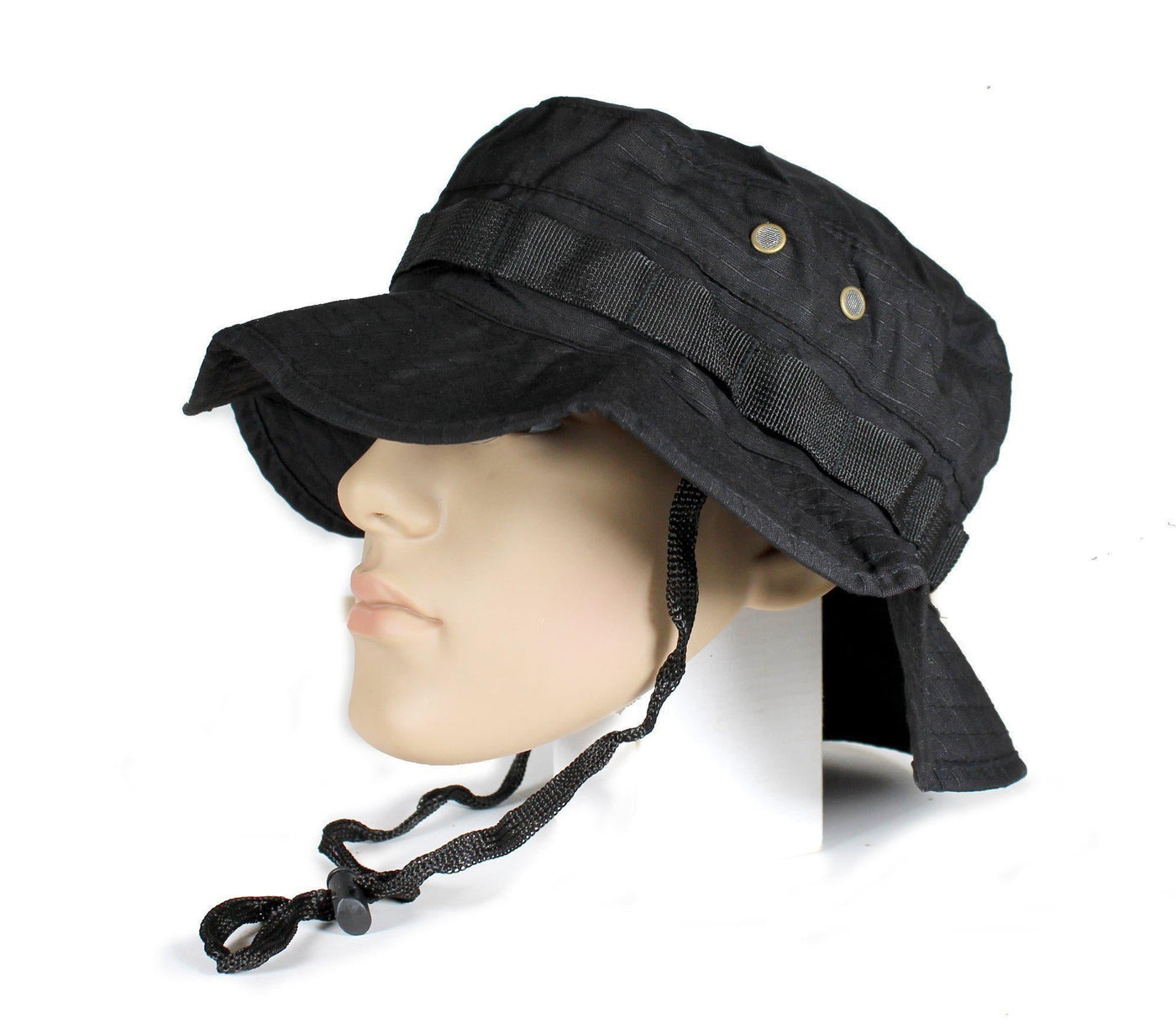 Black Military Boonie Hat - XL