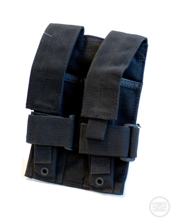 Black MOLLE 2X MP5 Magazine Pouch - Fits TiPX Mags-Modern Combat Sports