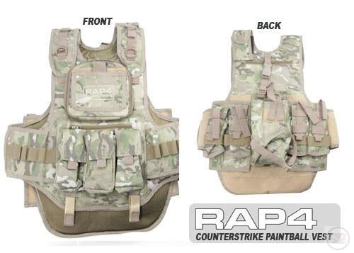 Counterstrike Padded Camo Paintball Vest - Chest Protector-Modern Combat Sports