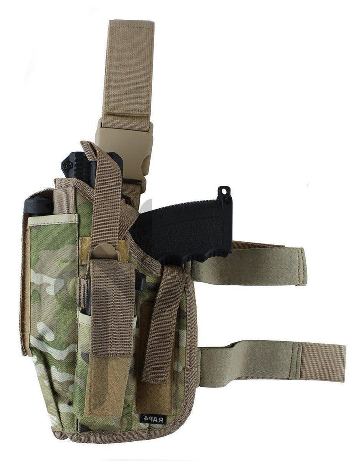 Drop Leg Left Hand Large Holster Multicam