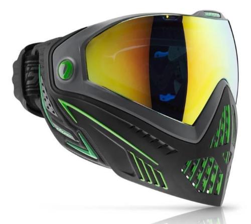 The Black and Emerald green Dye i5 goggle system is an aggressive, light weight mask, offering more protection, extra venting and better comfort than any other Paintball mask