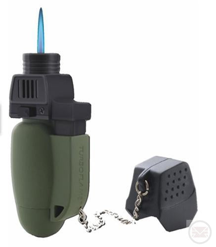 Military Turbo Flame Lighter Blowtorch (Green)