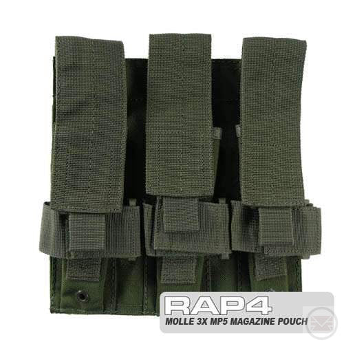 MOLLE 3X MP5 Magazine Pouch for Tactical Vest-Modern Combat Sports