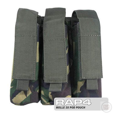 MOLLE 3X Pod Pouch for Tactical Vest-Modern Combat Sports