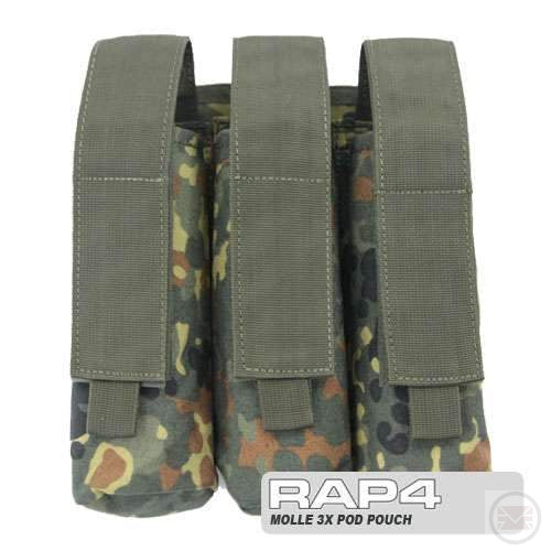 MOLLE 3X Pod Pouch for Tactical Vest-Modern Combat Sports