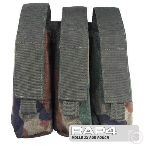 MOLLE 3X Pod Pouch for Tactical Vest-Modern Combat Sports