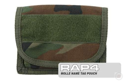 Woodland Camo Molle Name Tag Pouch