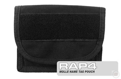 Black Molle Name Tag Pouch