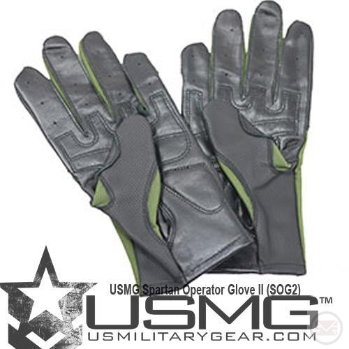 Olive Drab USMG Tactical Gloves - Large-Modern Combat Sports