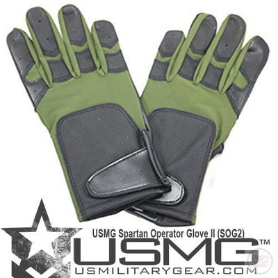 Olive Drab USMG Tactical Gloves - Large-Modern Combat Sports