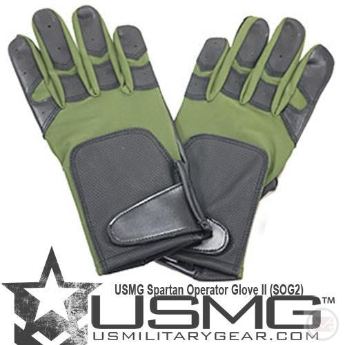 Olive Drab USMG Tactical Gloves - Small